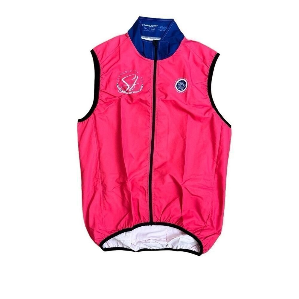 Starlight Apparel Pro+ Women’s Wind Vest x Serendipity Fit Large Red Cycling